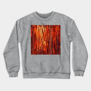 Abstract Orange Stripes Crewneck Sweatshirt